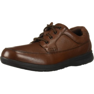 image:imageNunn Bush Cam Oxford Casual Walking Shoe Cognac Tumbled Leather 95 XW 4E